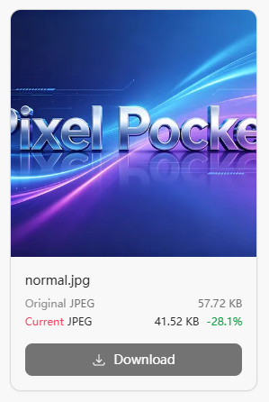 Compression result comparison